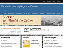 Tablet Screenshot of heimatverein-viersen.de